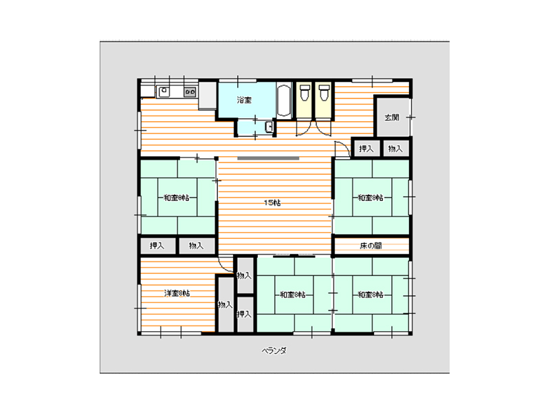 【賃貸物件番号0269】広々5LDK大川地区